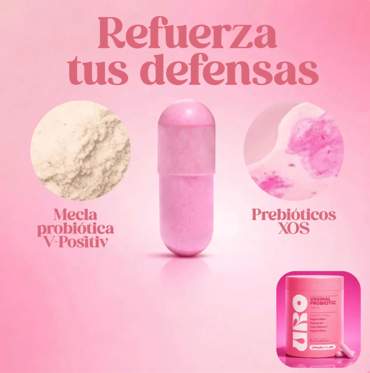 Suplemento Probiótico cuidado íntimo 60 cápsulas